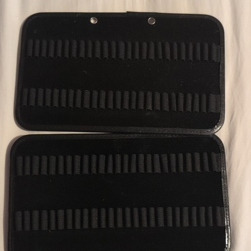 Black velvet organiser cases - black,