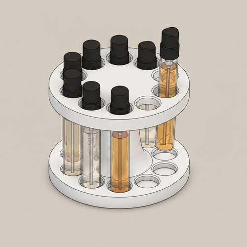 Slot perfume sample holder - slot,